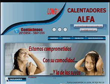 Tablet Screenshot of calentadoresalfa.com